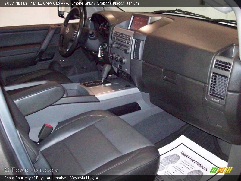 Smoke Gray / Graphite Black/Titanium 2007 Nissan Titan LE Crew Cab 4x4