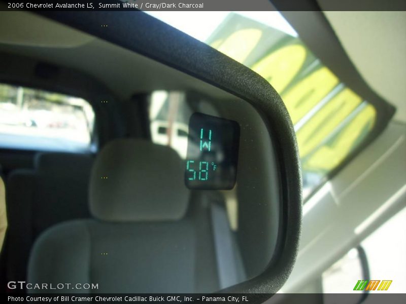 Summit White / Gray/Dark Charcoal 2006 Chevrolet Avalanche LS
