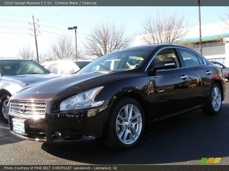 Crimson Black / Charcoal 2010 Nissan Maxima 3.5 SV