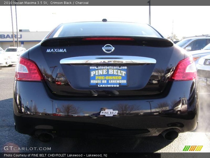 Crimson Black / Charcoal 2010 Nissan Maxima 3.5 SV