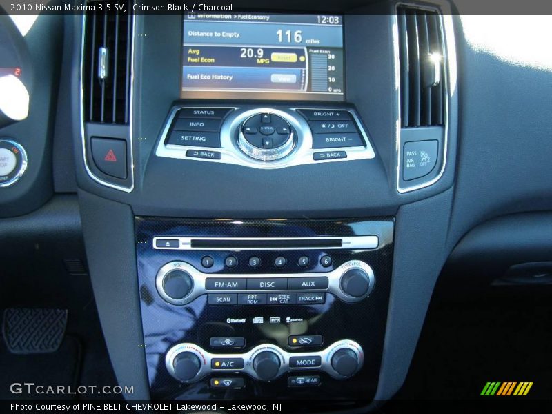Crimson Black / Charcoal 2010 Nissan Maxima 3.5 SV