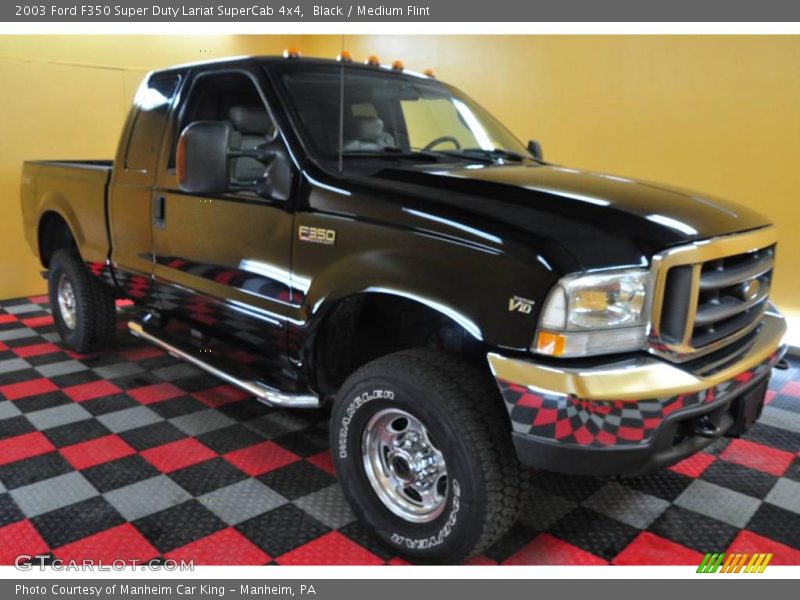 Black / Medium Flint 2003 Ford F350 Super Duty Lariat SuperCab 4x4