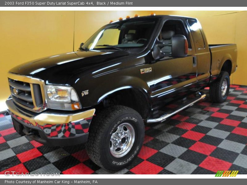 Black / Medium Flint 2003 Ford F350 Super Duty Lariat SuperCab 4x4