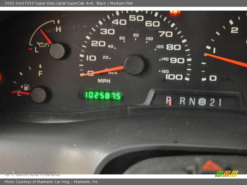 Black / Medium Flint 2003 Ford F350 Super Duty Lariat SuperCab 4x4