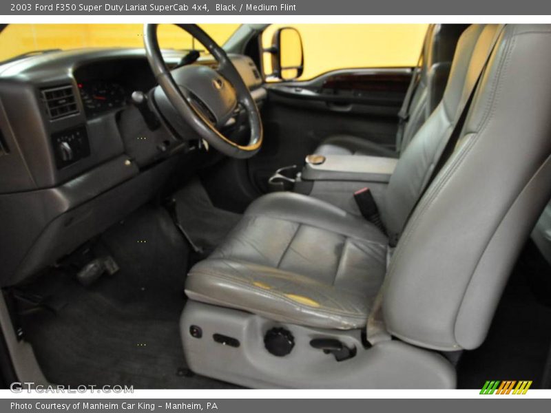 Black / Medium Flint 2003 Ford F350 Super Duty Lariat SuperCab 4x4