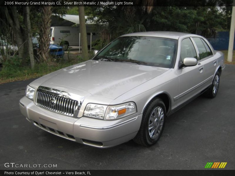 Silver Birch Metallic / Medium Light Stone 2006 Mercury Grand Marquis GS