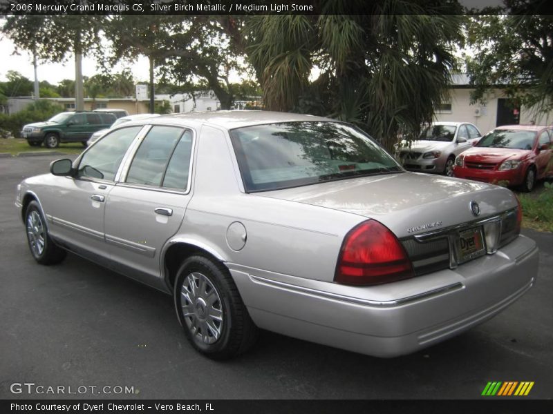 Silver Birch Metallic / Medium Light Stone 2006 Mercury Grand Marquis GS