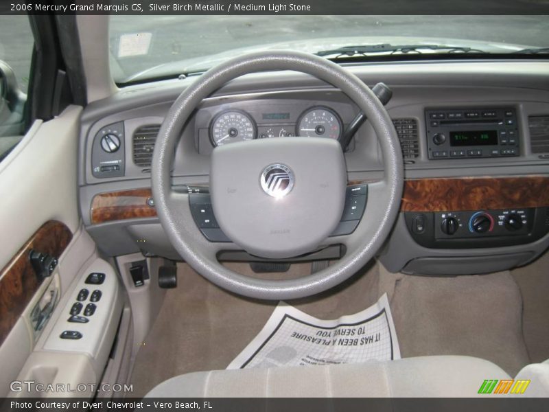 Silver Birch Metallic / Medium Light Stone 2006 Mercury Grand Marquis GS