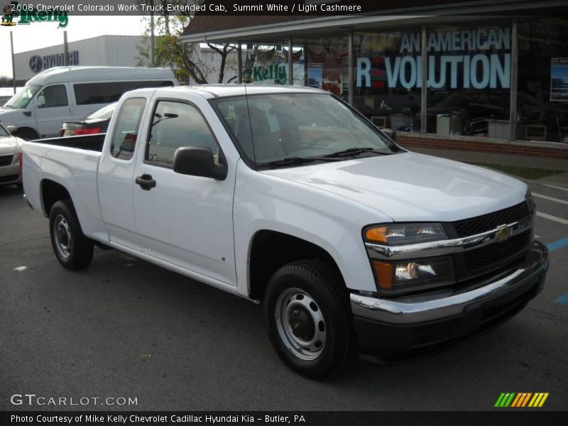 Summit White / Light Cashmere 2008 Chevrolet Colorado Work Truck Extended Cab