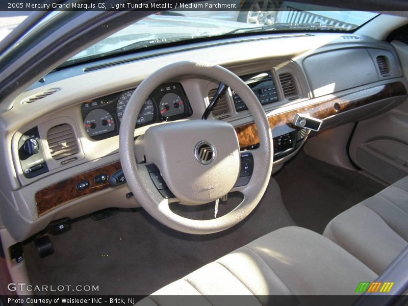 Light Tundra Metallic / Medium Parchment 2005 Mercury Grand Marquis GS