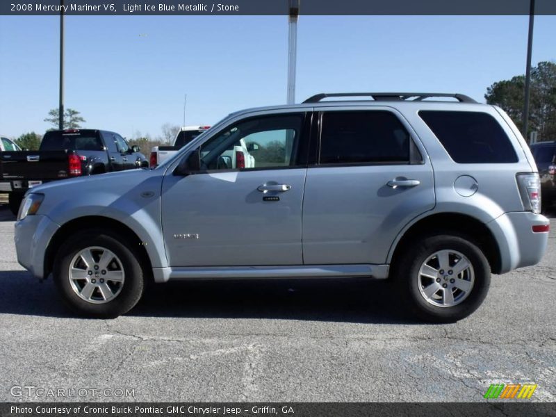 Light Ice Blue Metallic / Stone 2008 Mercury Mariner V6