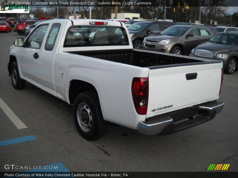Summit White / Light Cashmere 2008 Chevrolet Colorado Work Truck Extended Cab