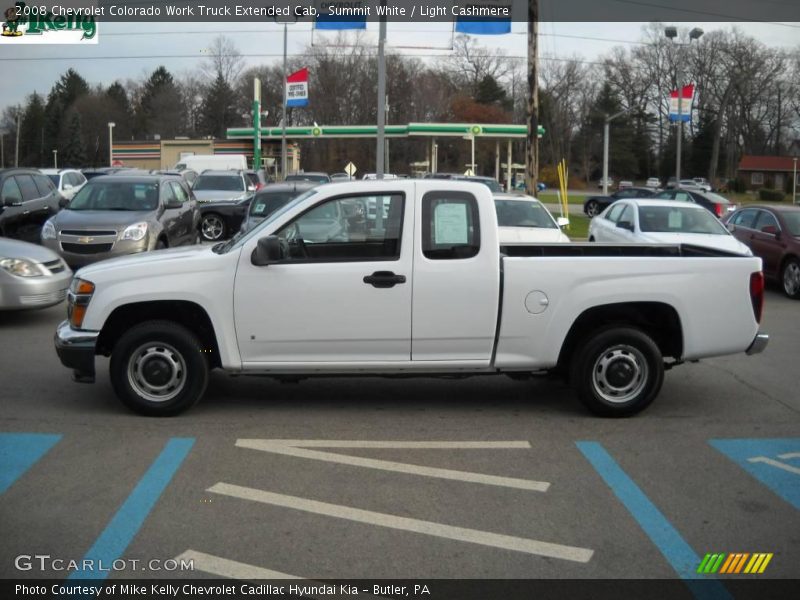 Summit White / Light Cashmere 2008 Chevrolet Colorado Work Truck Extended Cab