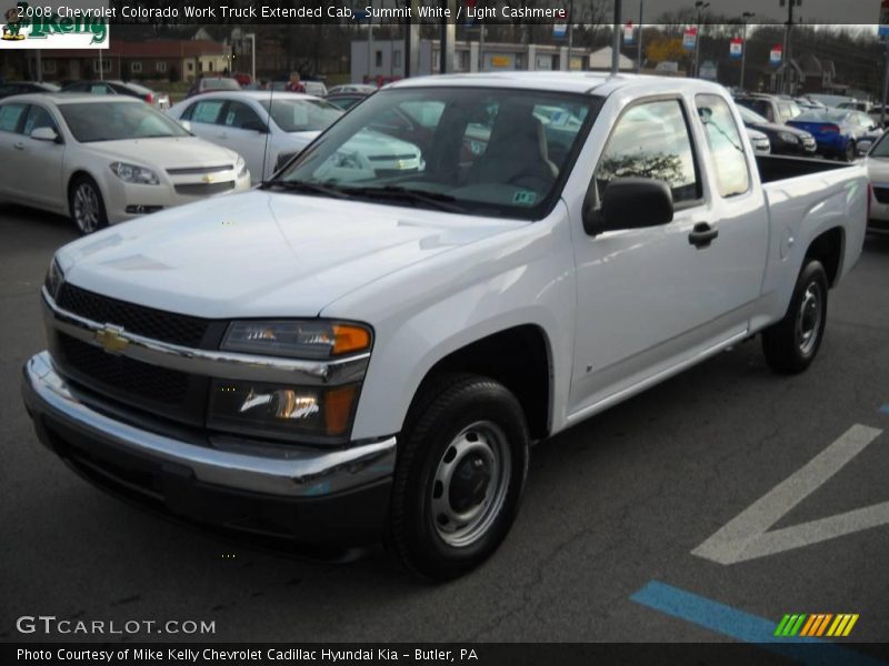 Summit White / Light Cashmere 2008 Chevrolet Colorado Work Truck Extended Cab