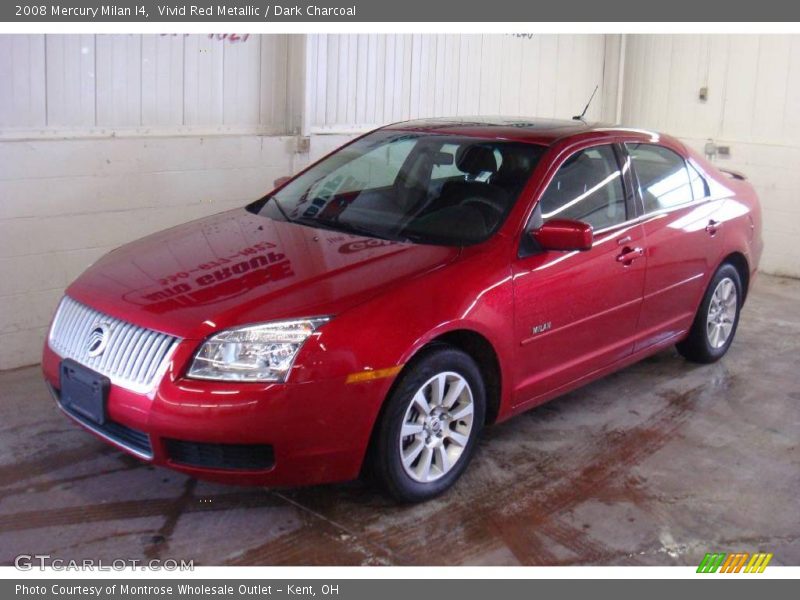 Vivid Red Metallic / Dark Charcoal 2008 Mercury Milan I4