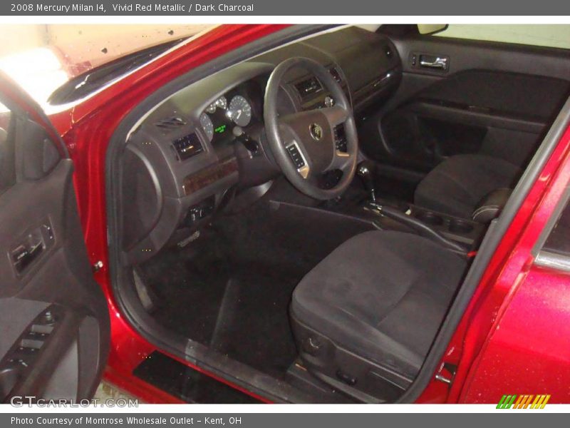 Vivid Red Metallic / Dark Charcoal 2008 Mercury Milan I4