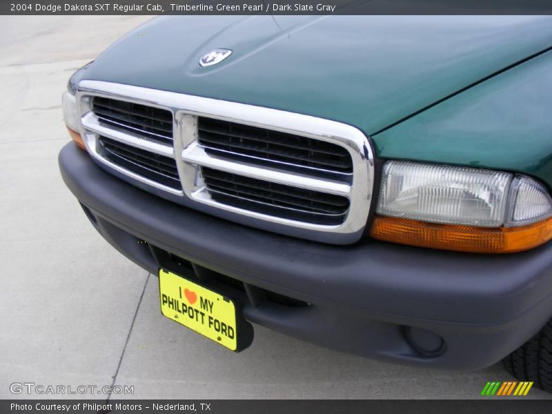 Timberline Green Pearl / Dark Slate Gray 2004 Dodge Dakota SXT Regular Cab