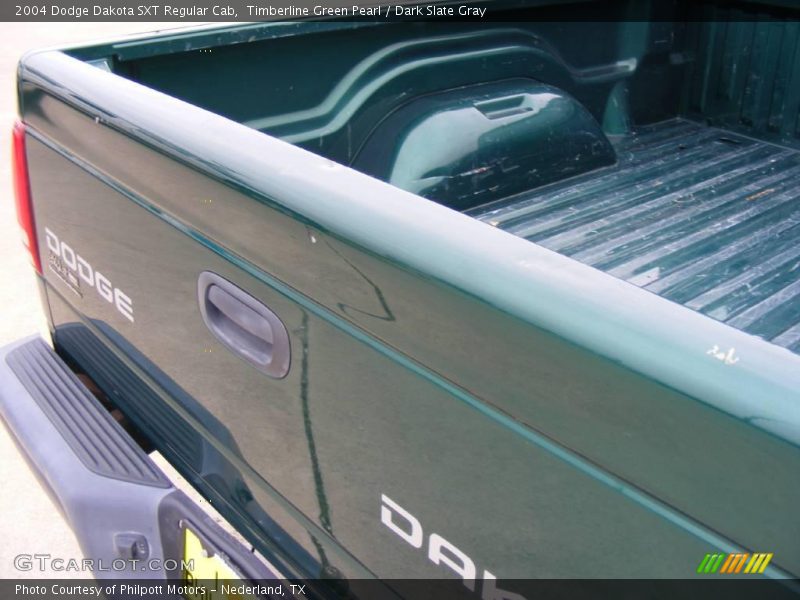 Timberline Green Pearl / Dark Slate Gray 2004 Dodge Dakota SXT Regular Cab