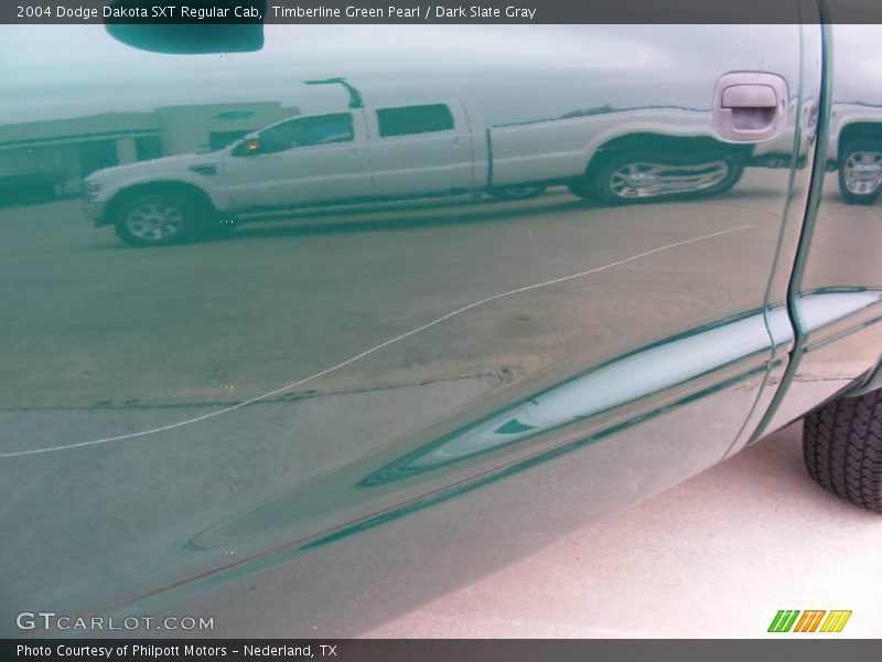 Timberline Green Pearl / Dark Slate Gray 2004 Dodge Dakota SXT Regular Cab