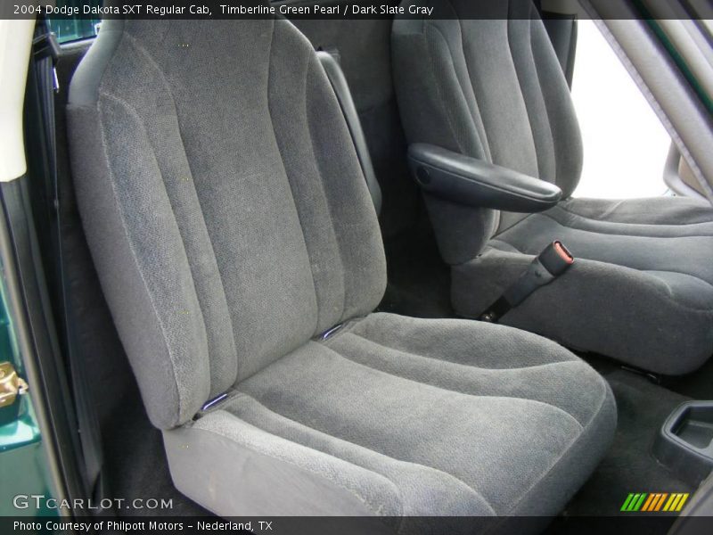 Timberline Green Pearl / Dark Slate Gray 2004 Dodge Dakota SXT Regular Cab