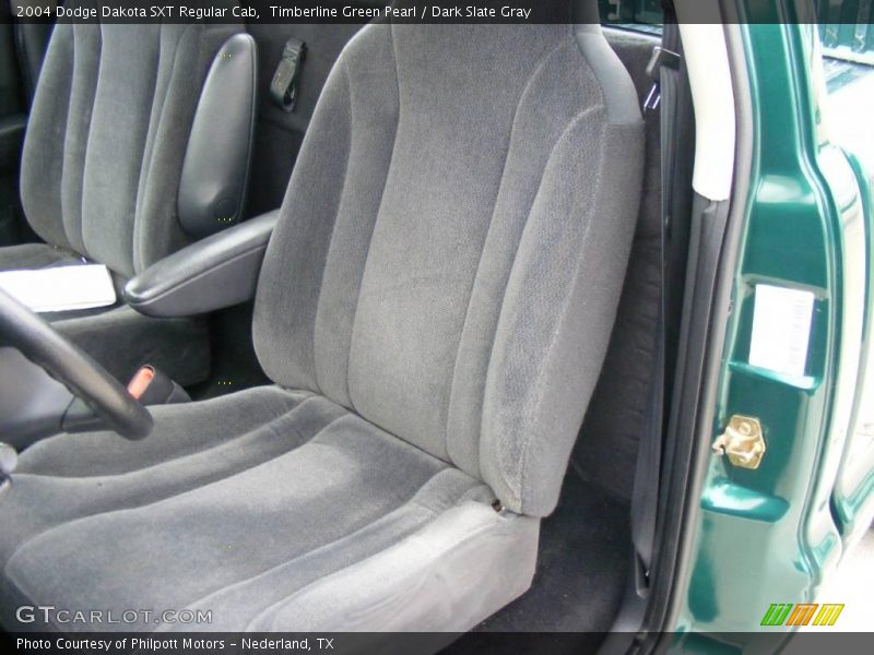 Timberline Green Pearl / Dark Slate Gray 2004 Dodge Dakota SXT Regular Cab