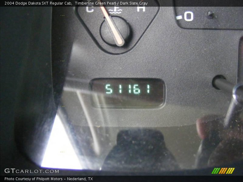 Timberline Green Pearl / Dark Slate Gray 2004 Dodge Dakota SXT Regular Cab