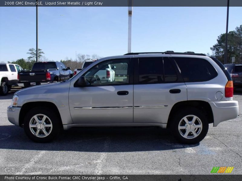Liquid Silver Metallic / Light Gray 2008 GMC Envoy SLE