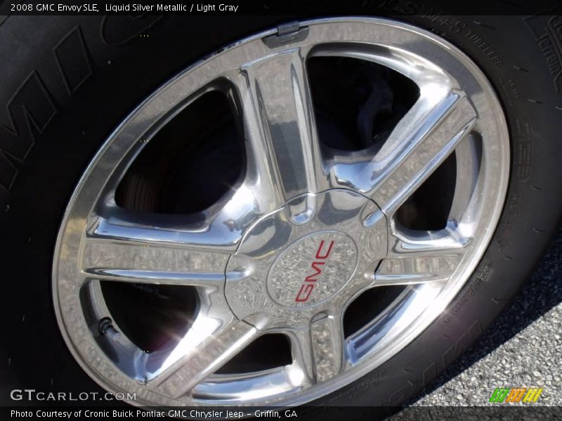 Liquid Silver Metallic / Light Gray 2008 GMC Envoy SLE