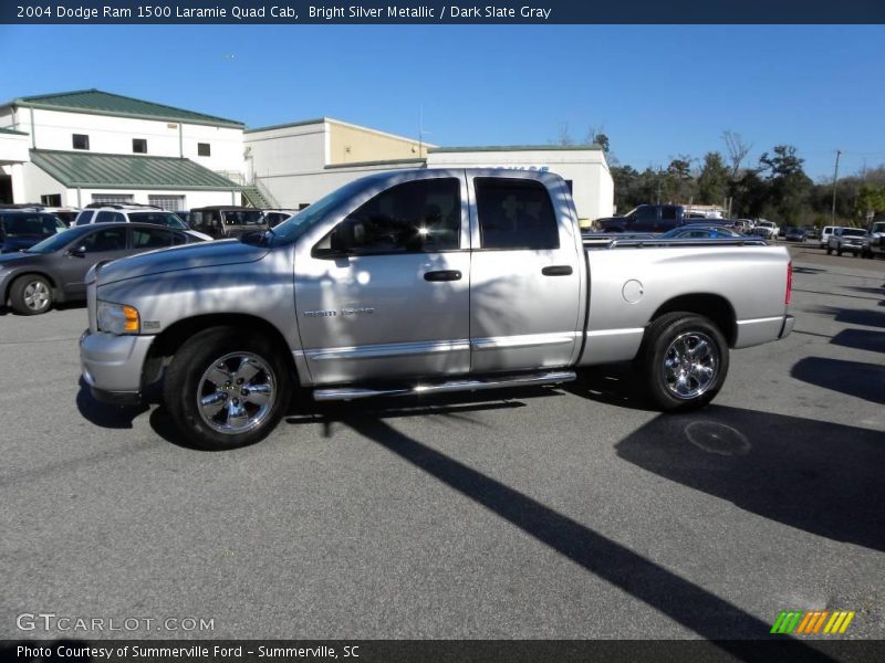 Bright Silver Metallic / Dark Slate Gray 2004 Dodge Ram 1500 Laramie Quad Cab