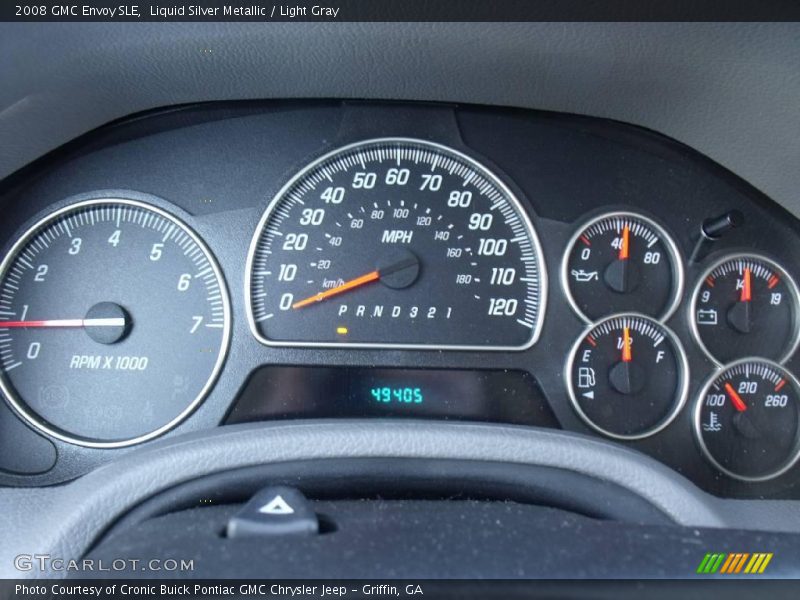 Liquid Silver Metallic / Light Gray 2008 GMC Envoy SLE