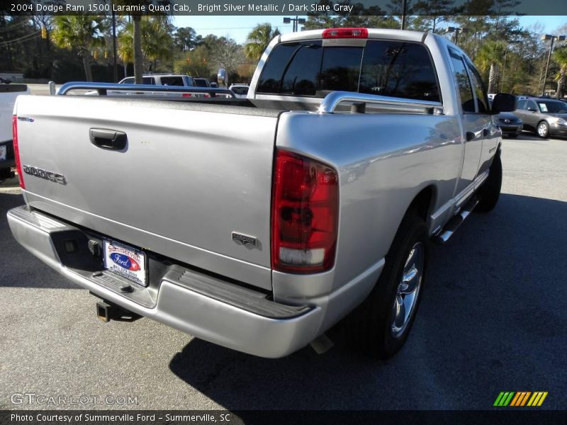 Bright Silver Metallic / Dark Slate Gray 2004 Dodge Ram 1500 Laramie Quad Cab