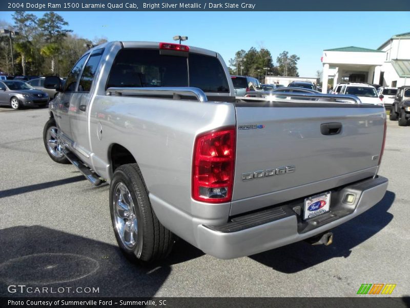 Bright Silver Metallic / Dark Slate Gray 2004 Dodge Ram 1500 Laramie Quad Cab