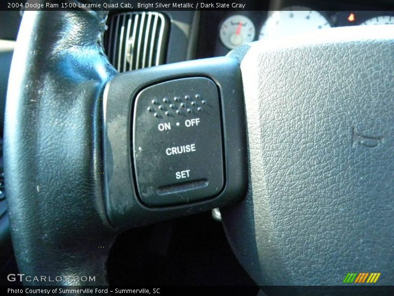 Bright Silver Metallic / Dark Slate Gray 2004 Dodge Ram 1500 Laramie Quad Cab