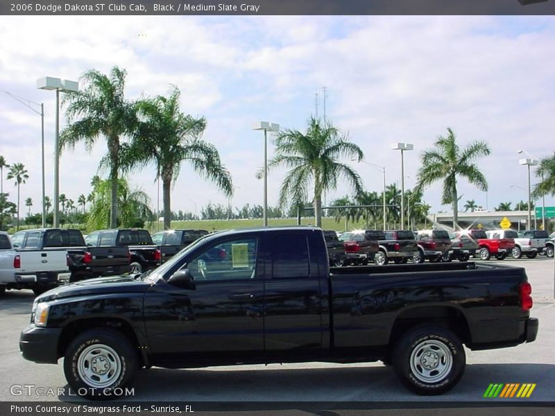 Black / Medium Slate Gray 2006 Dodge Dakota ST Club Cab