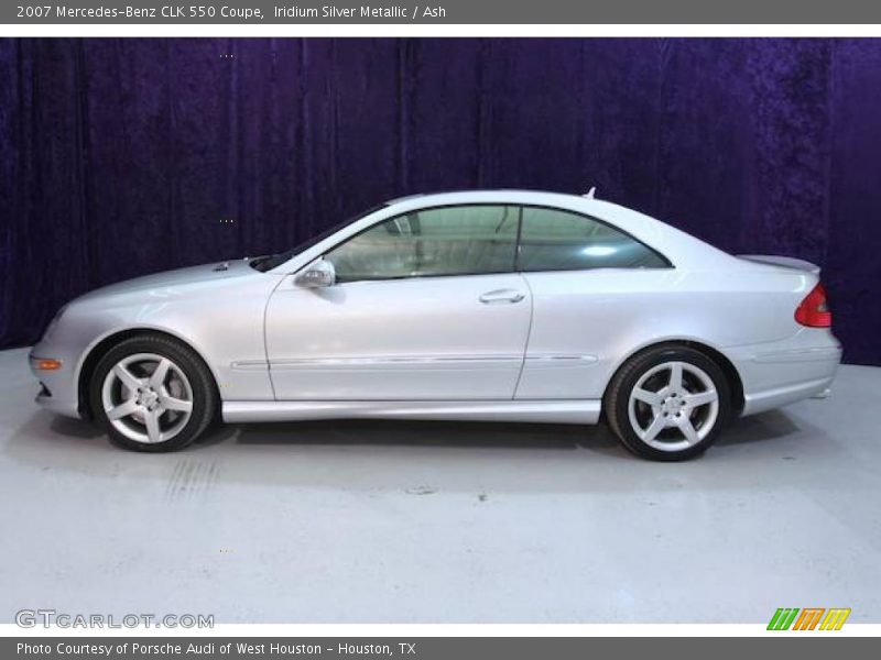 Iridium Silver Metallic / Ash 2007 Mercedes-Benz CLK 550 Coupe