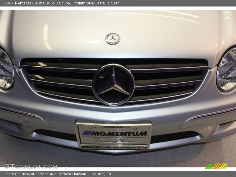 Iridium Silver Metallic / Ash 2007 Mercedes-Benz CLK 550 Coupe