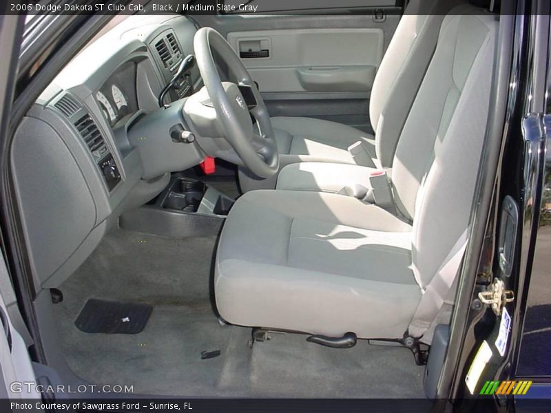 Black / Medium Slate Gray 2006 Dodge Dakota ST Club Cab