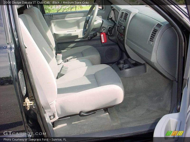 Black / Medium Slate Gray 2006 Dodge Dakota ST Club Cab