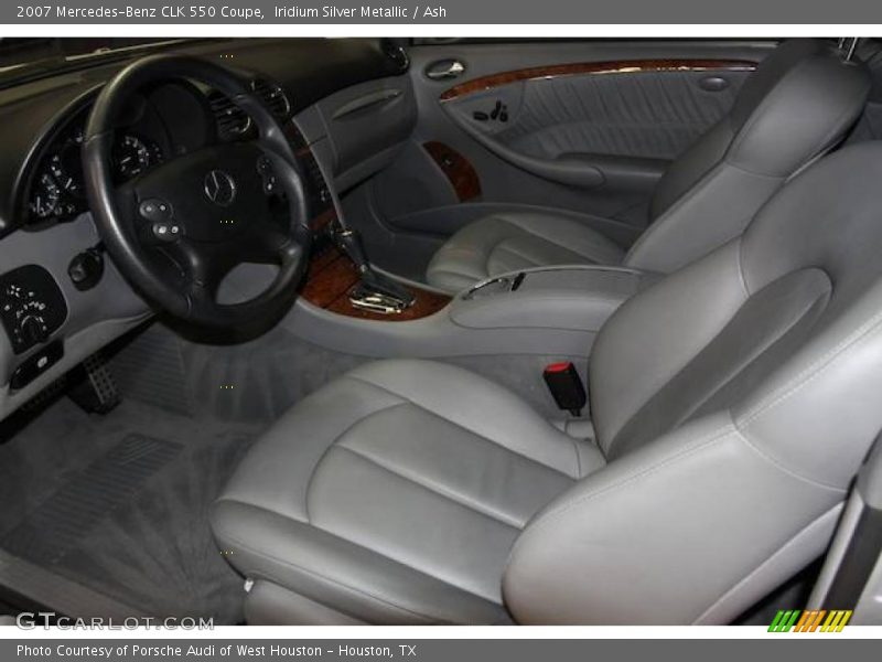 Iridium Silver Metallic / Ash 2007 Mercedes-Benz CLK 550 Coupe