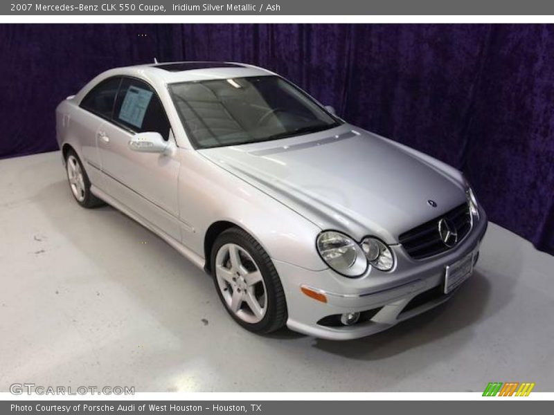 Iridium Silver Metallic / Ash 2007 Mercedes-Benz CLK 550 Coupe