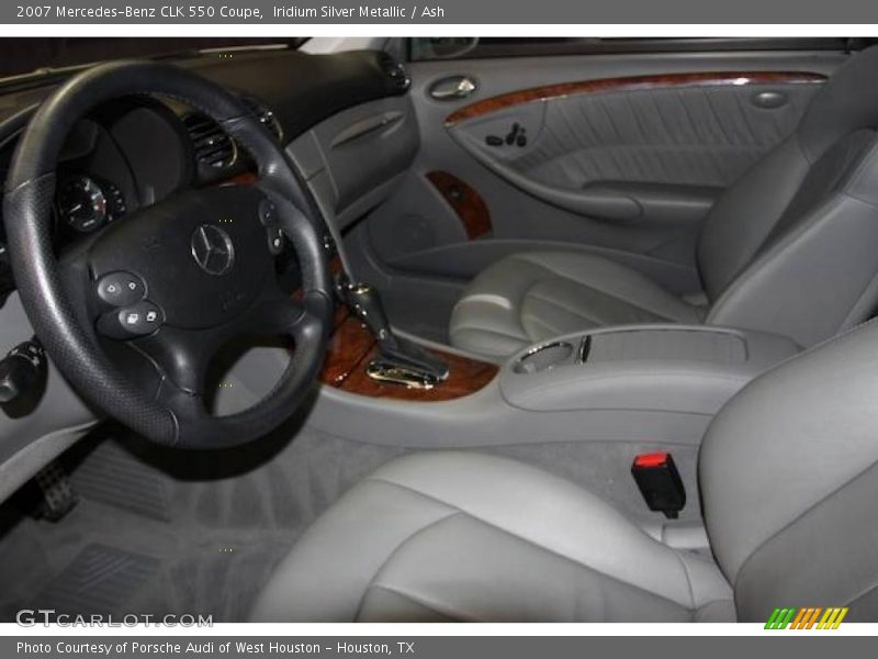 Iridium Silver Metallic / Ash 2007 Mercedes-Benz CLK 550 Coupe