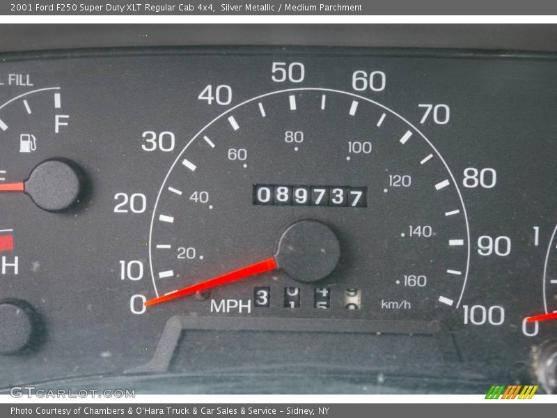 Silver Metallic / Medium Parchment 2001 Ford F250 Super Duty XLT Regular Cab 4x4