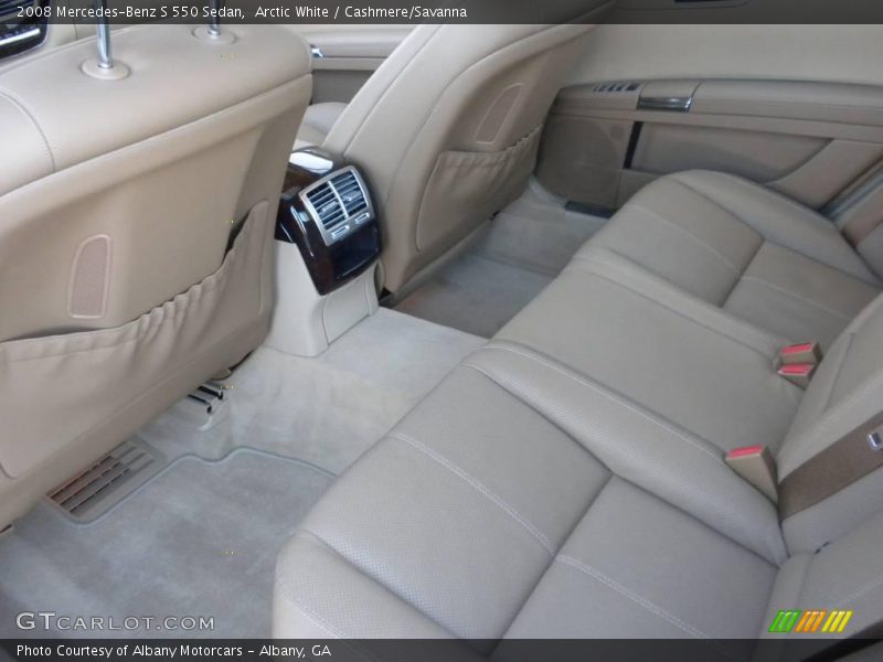 Arctic White / Cashmere/Savanna 2008 Mercedes-Benz S 550 Sedan