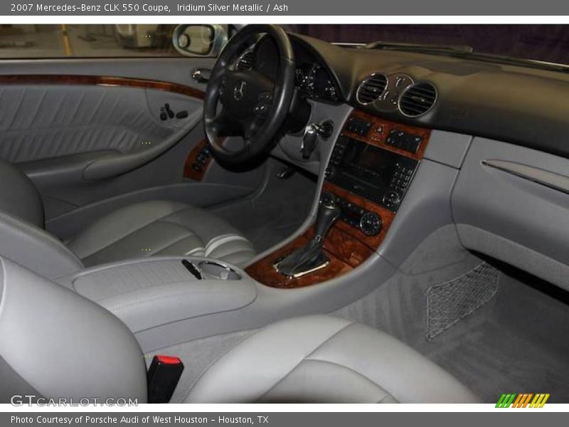 Iridium Silver Metallic / Ash 2007 Mercedes-Benz CLK 550 Coupe