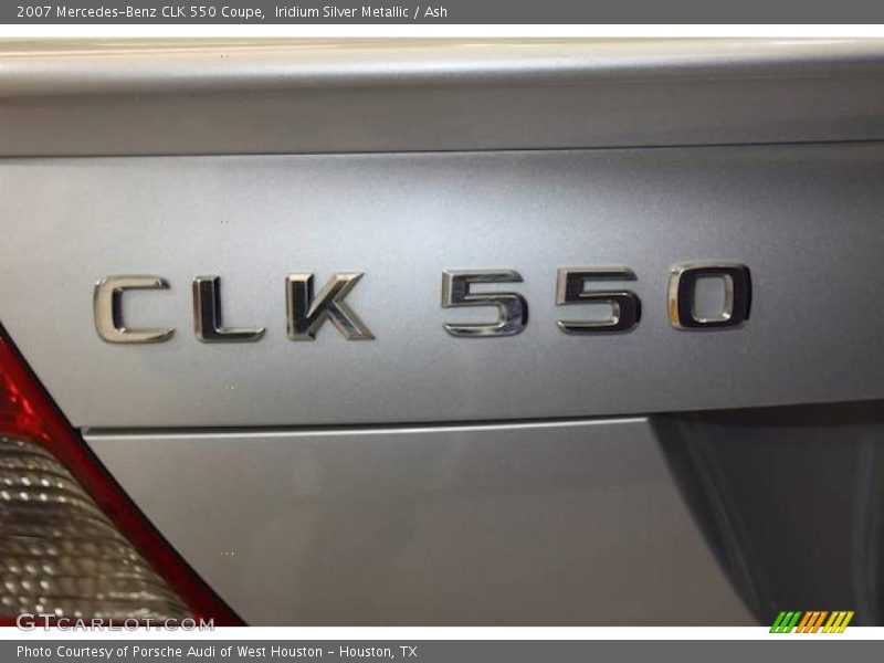 Iridium Silver Metallic / Ash 2007 Mercedes-Benz CLK 550 Coupe