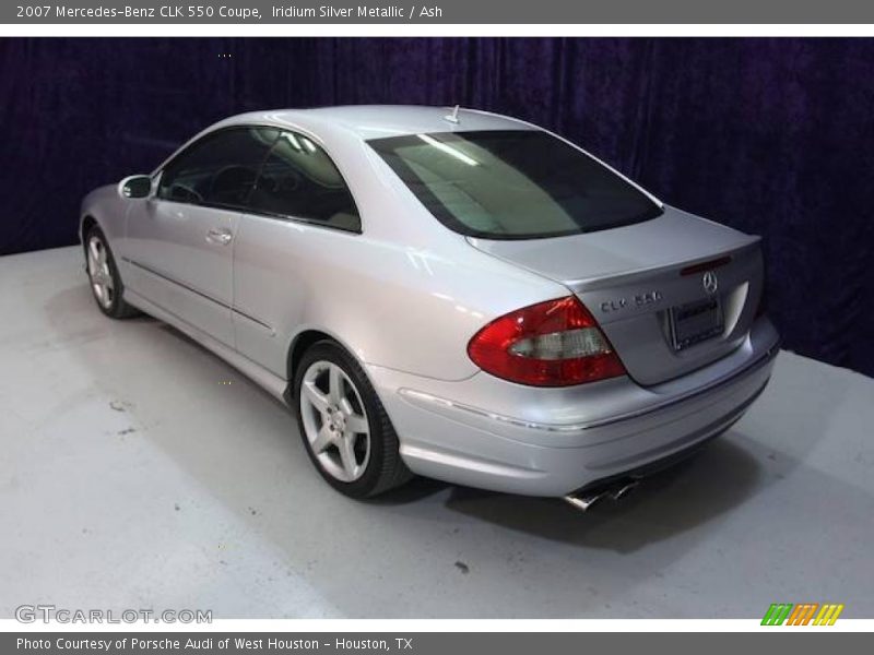 Iridium Silver Metallic / Ash 2007 Mercedes-Benz CLK 550 Coupe