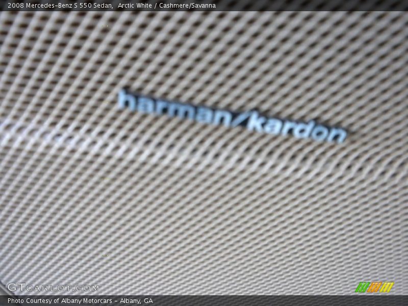 Arctic White / Cashmere/Savanna 2008 Mercedes-Benz S 550 Sedan