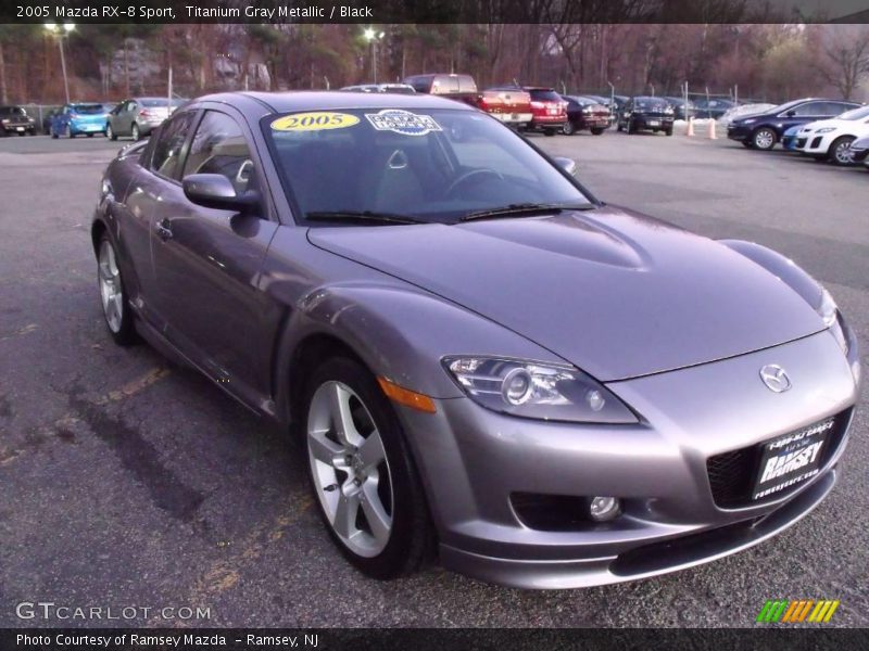 Titanium Gray Metallic / Black 2005 Mazda RX-8 Sport