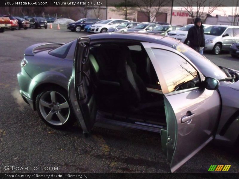 Titanium Gray Metallic / Black 2005 Mazda RX-8 Sport