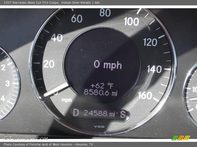 Iridium Silver Metallic / Ash 2007 Mercedes-Benz CLK 550 Coupe